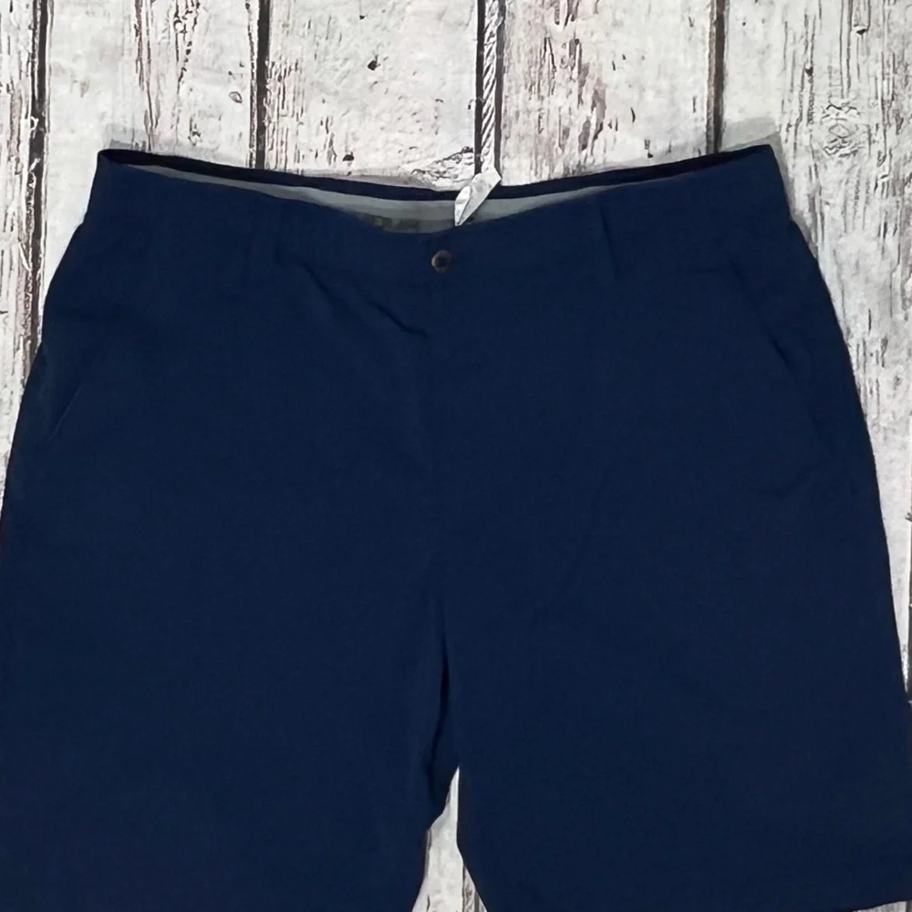 Under Armour Shorts Blue Golf Golfer Match Play Performance Athletic Outdoor